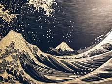 神奈川冲浪里原画